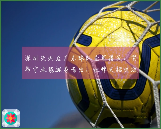 深圳失利后广东球队全军覆没，贺希宁未能挺身而出，杜锋支招收效甚微